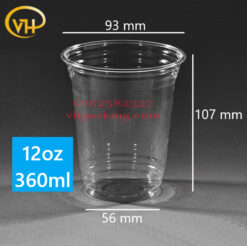 Ly Nhựa PET 93 - 12/14oz / 360ml