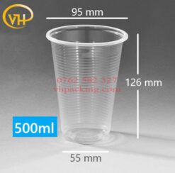 Ly Nhựa Sọc PP95 - 500ml
