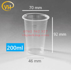 Ly Nhựa Sọc PP70 - 200ml