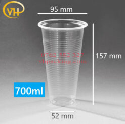 Ly Nhựa Sọc PP95 - 700ml