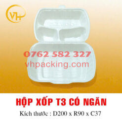 Hộp xốp T3 có ngăn