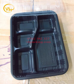 Khay Nhựa Đế Đen 5 Ngăn