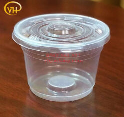 Hộp Nhựa PP Tròn 600ml + Nắp