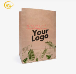 In Túi Giấy Kraft Đáy Vuông - 1 Màu
