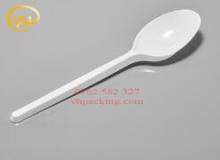 Muỗng Nhựa Trắng Ngắn 125mm